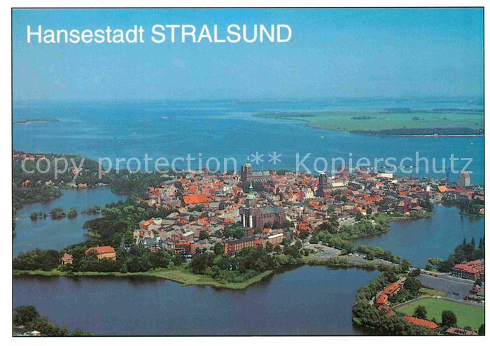 Stralsund Mecklenburg Vorpommern Fliegeraufnahme