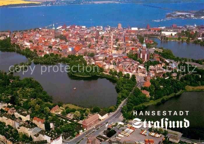 Stralsund Mecklenburg Vorpommern Fliegeraufnahme