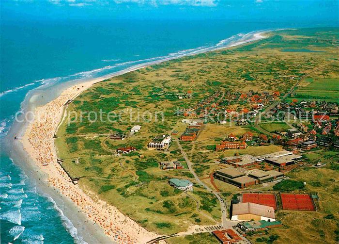 Langeoog Nordseebad Fliegeraufnahme