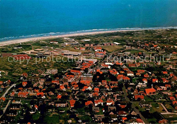 Langeoog Nordseebad Fliegeraufnahme