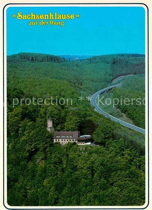 Bad Driburg Fliegeraufnahme Sachsenklause