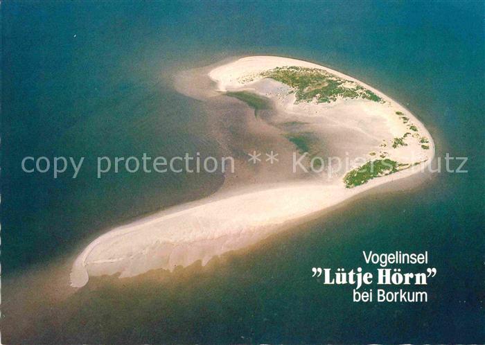 BORKUM Nordseebad Niedersachsen Fliegeraufnahme Vogelinsel Luetje Hoern