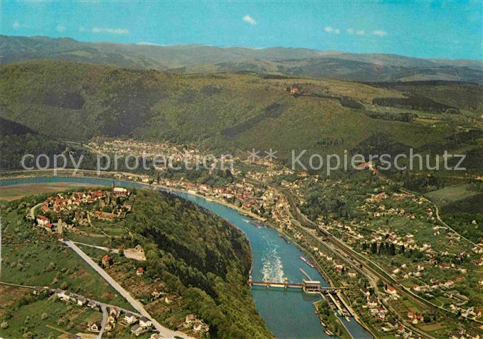 Neckarsteinach Fliegeraufnahme