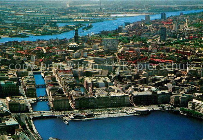 HAMBURG  CITY Jungfernstieg Elbe