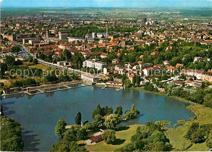 Darmstadt Fliegeraufnahme Am grossen Woog