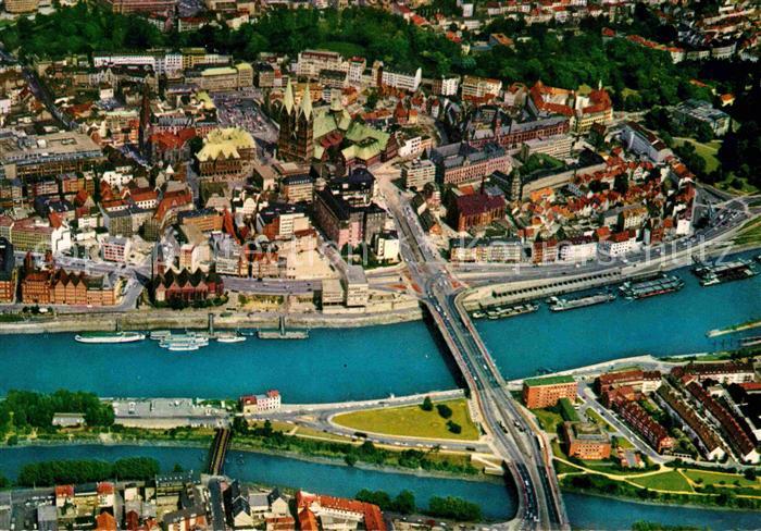 BREMEN  CITY Fliegeraufnahme