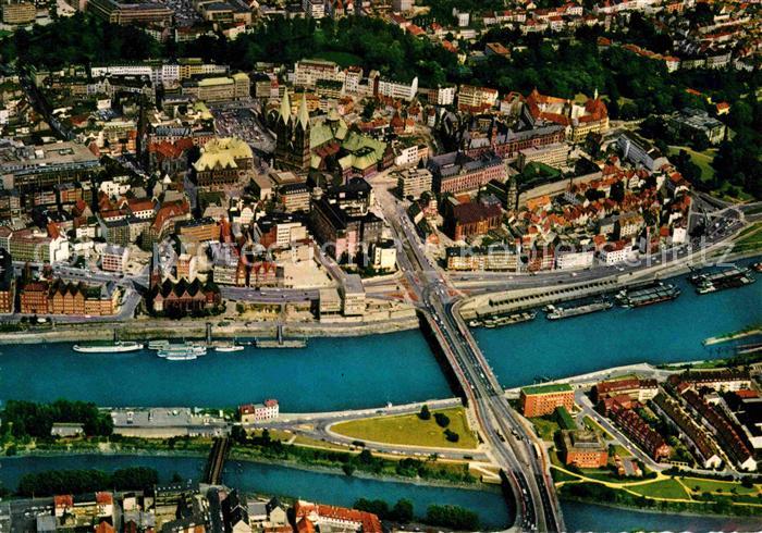 BREMEN  CITY Fliegeraufnahme Stadtmitte Dom