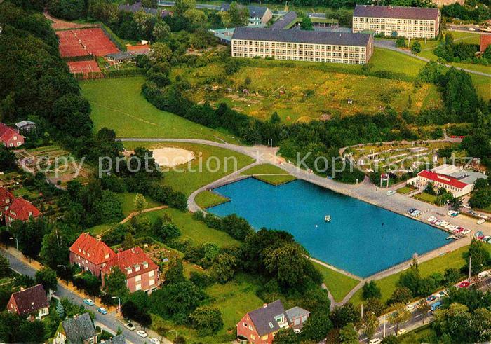 Itzehoe Fliegeraufnahme Blanschbecken Berufsschule Tennisplatz