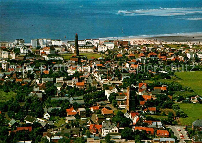 BORKUM Nordseebad Niedersachsen Fliegeraufnahme