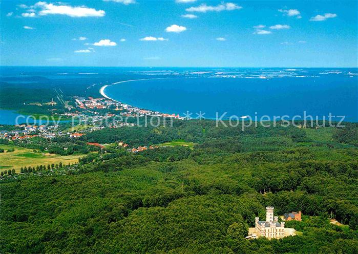 Binz Ruegen Fliegeraufnahme Jagdschloss Granitz