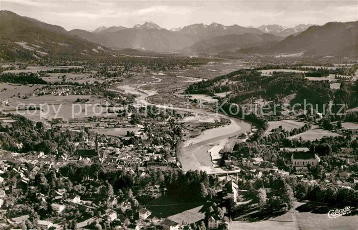 Bad Toelz Fliegeraufnahme mit Isartal