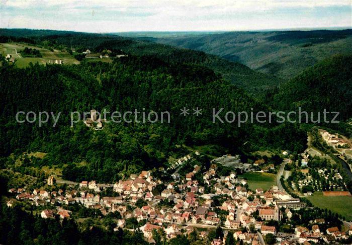 Bad Liebenzell Fliegeraufnahme mit Burg