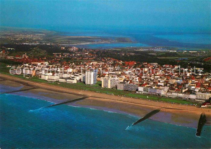 Norderney Nordseebad Fliegeraufnahme Kaiserstrasse mit Promenade