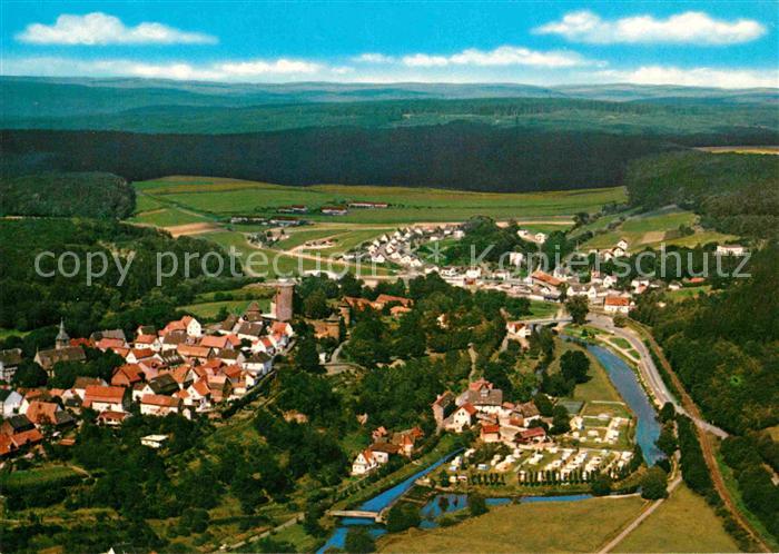 Trendelburg Fliegeraufnahme im Diemeltal