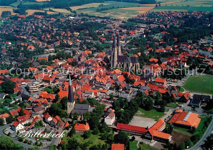 Billerbeck Westfalen Fliegeraufnahme mit Kirchen