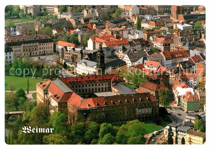 Weimar Thueringen Fliegeraufnahme mit Schloss Bastille