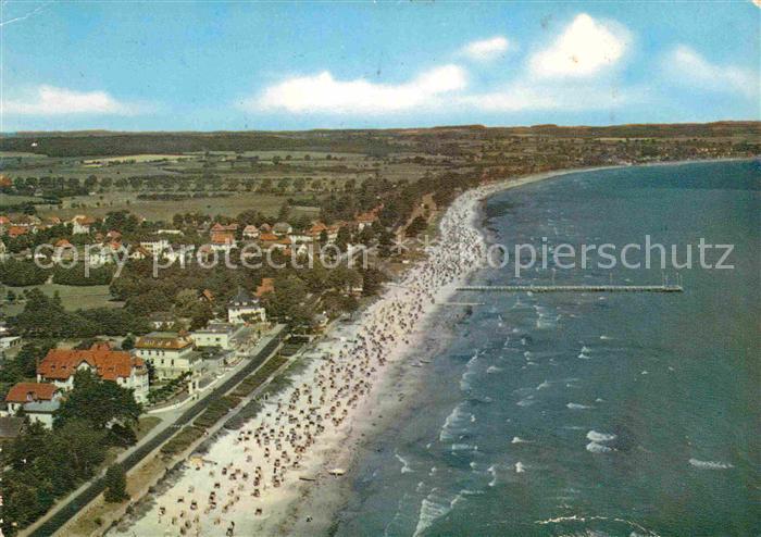 Scharbeutz Ostseebad Fliegeraufnahme mit Strand