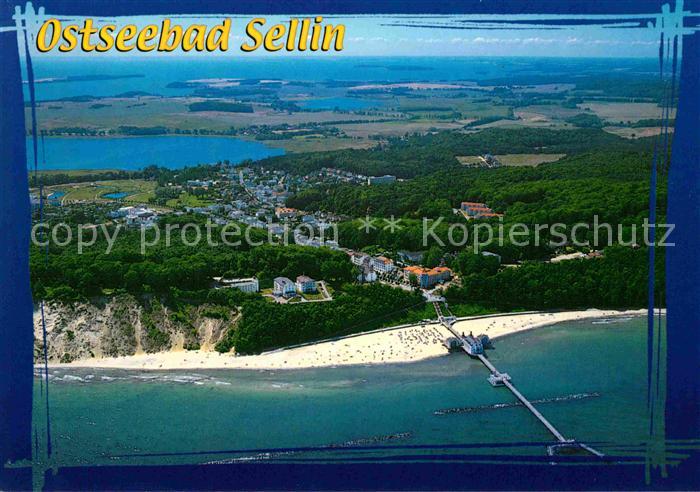 Sellin Ruegen Fliegeraufnahme mit Seebruecke