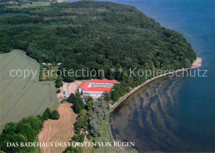 Lauterbach Putbus Fliegeraufnahme Badehaus des Fuersten von Ruegen Hotel Goor