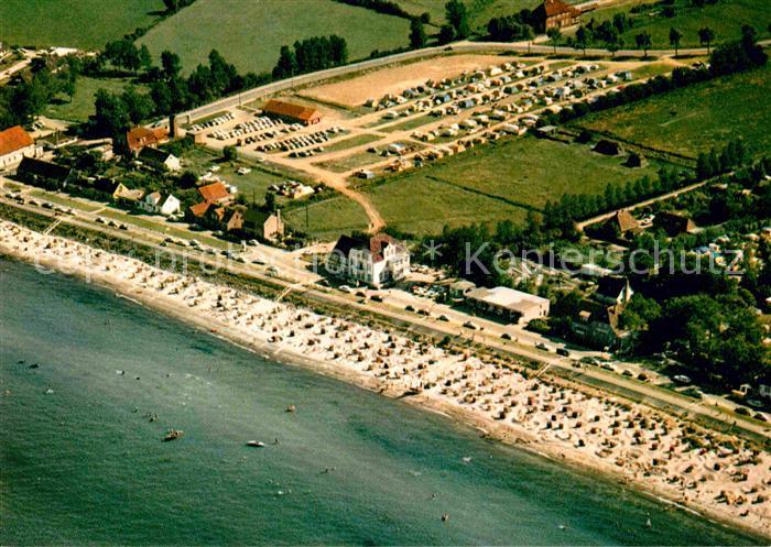 Schoenberger Strand Fliegeraufnahme Strand und Camping