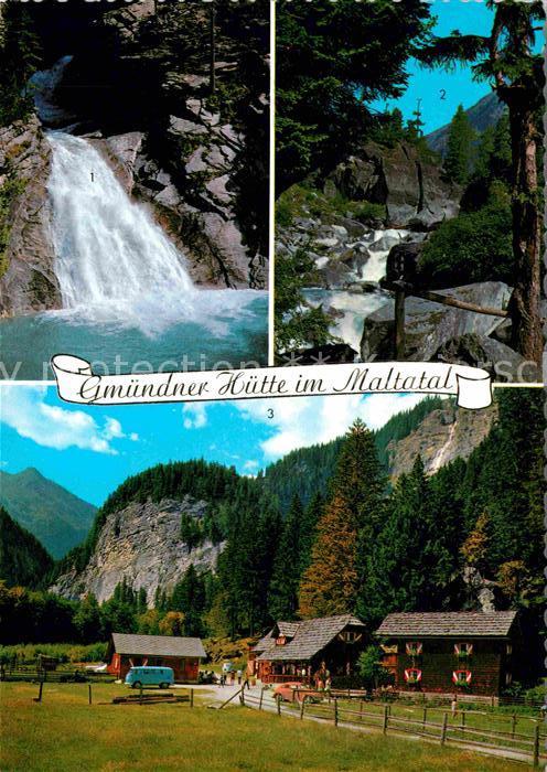 Maltatal Kaernten Gmuendner Huette Wasserfall