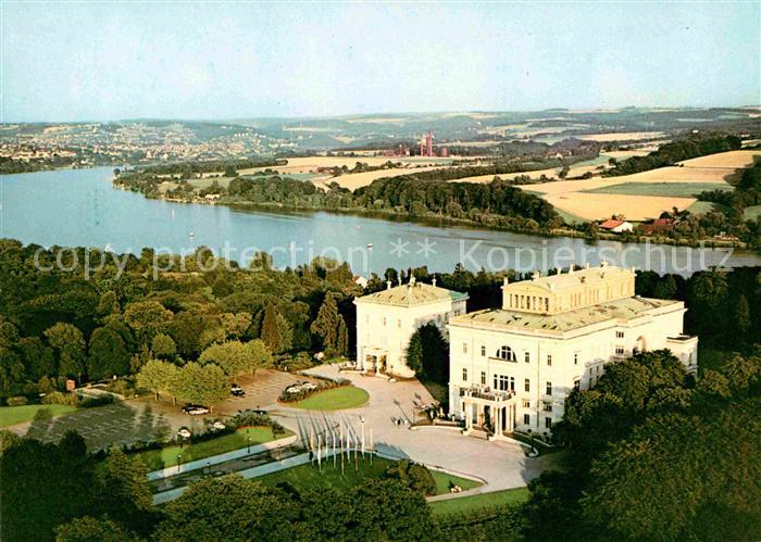 Essen Ruhr Fliegeraufnahme Villa Huegel mit Baldeneysee