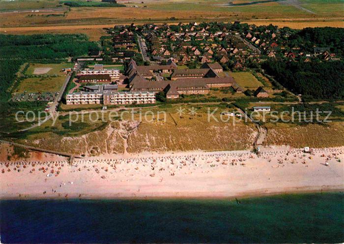 Westerland Sylt Fliegeraufnahme Nordseeklinik Sanatorium der AWO