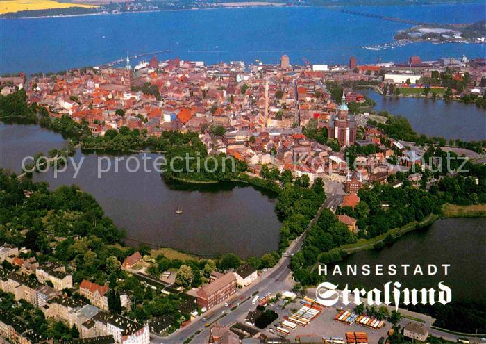 Stralsund Mecklenburg Vorpommern Fliegeraufnahme