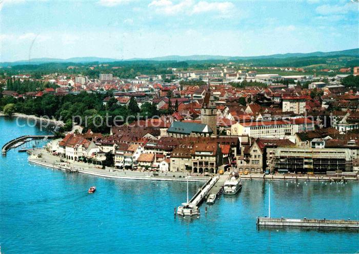 Friedrichshafen Bodensee Fliegeraufnahme Hafeneinfahrt