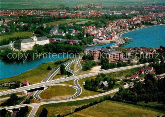 Schleswig Holstein Fliegeraufnahme mit Schlei