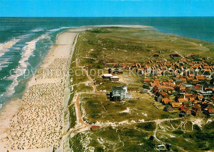 Juist Nordseebad Fliegeraufnahme mit Strand