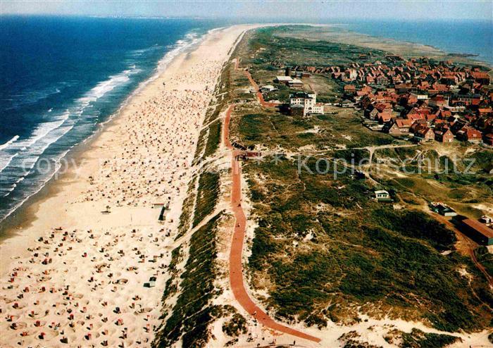 Juist Nordseebad Fliegeraufnahme mit Strand