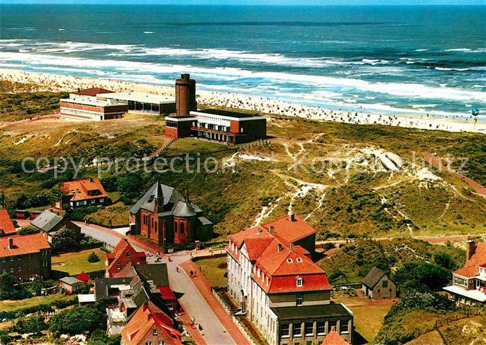 Juist Nordseebad Fliegeraufnahme mit Strand