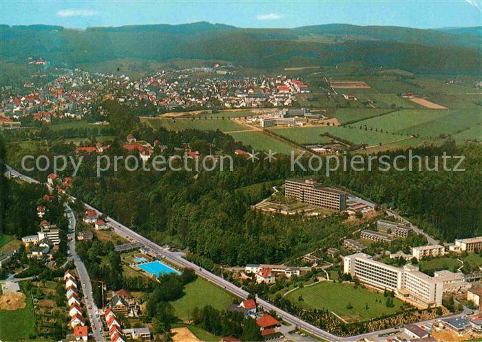 Bad Driburg Fliegeraufnahme Sanatorium Berlin BfA und Fachklinik Rosenberg LVA