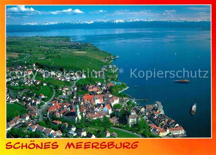 Meersburg Bodensee Fliegeraufnahme mit Schloss