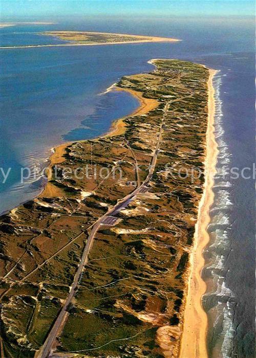 SYLT Insel Schleswig-Holstein Fliegeraufnahme Suedteil mit Hoernum und Insel-Am