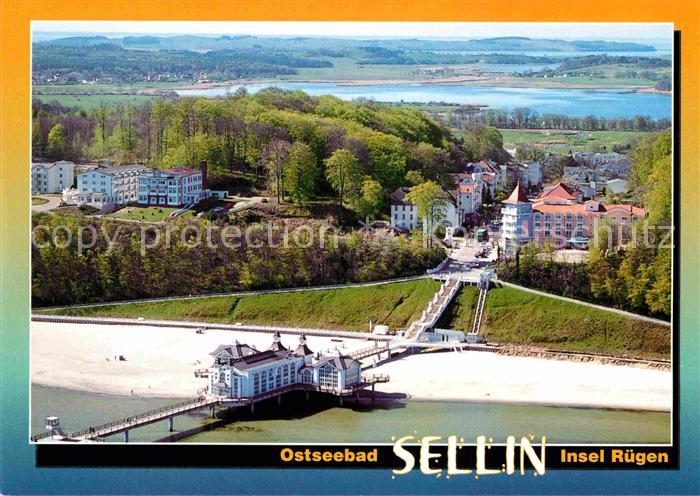 Sellin Ruegen Fliegeraufnahme mit Seebruecke