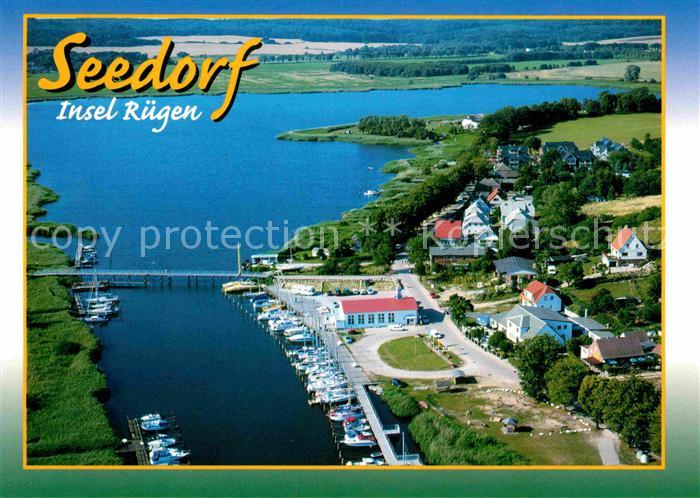 Seedorf Insel Ruegen Fliegeraufnahme Hafen
