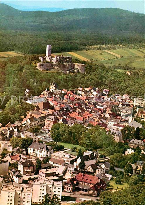 Koenigstein Taunus Fliegeraufnahme mit Festung