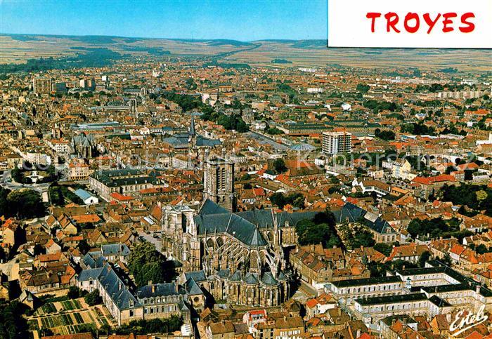 Troyes Aube Fliegeraufnahme Kathedrale Saint Pierre