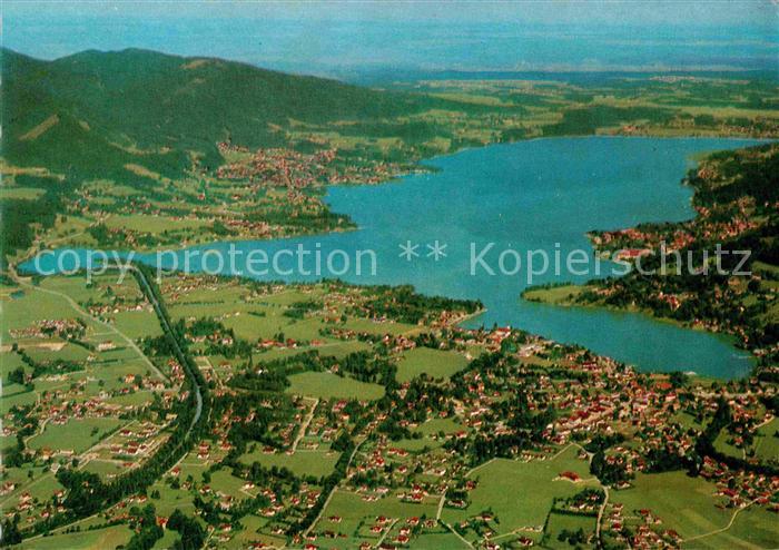 Tegernsee Bayern Fliegeraufnahme