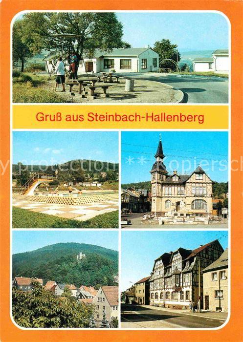 Steinbach-Hallenberg Bergbaude Freibad Rat der Stadt Ruine Hallenburg