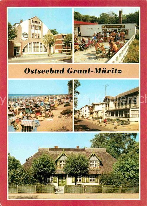 Graal-Mueritz Ostseebad Strandperle Eis Cafe Strand Rosa Luxemburg Strasse