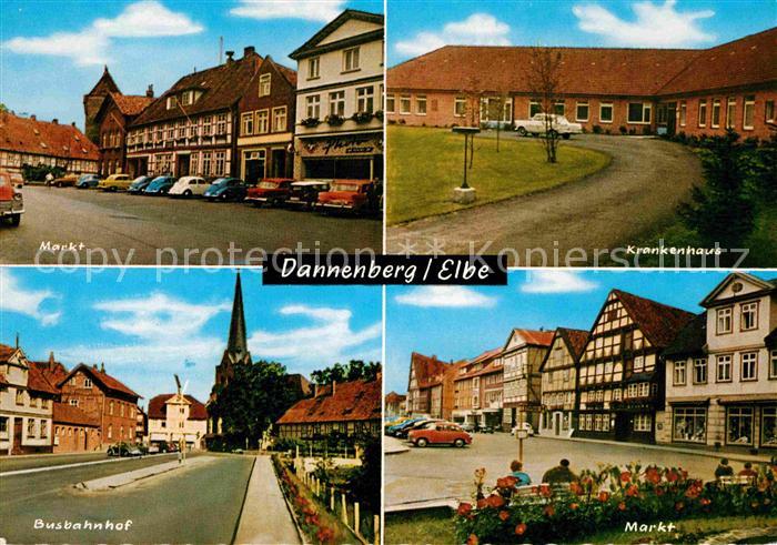 Dannenberg Elbe Markt Busbahnhof Krankenhaus
