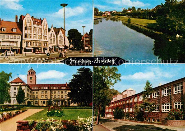 Bergedorf Hamburg Mohnhof BilleSchillerufer Rathaus Luisenschule