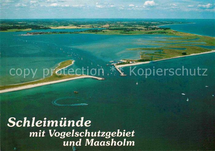 Schleimuende Vogelschutzgebiet Maasholm Fliegeraufnahme