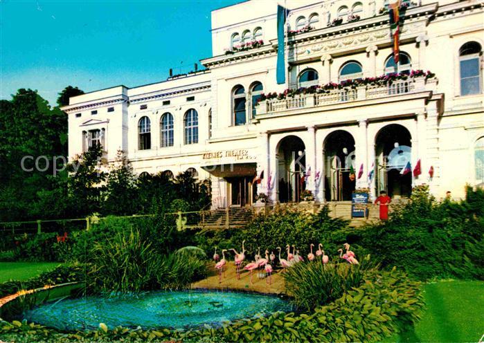 Frankfurt Main Zoo Gesellschaftshaus Flamingos