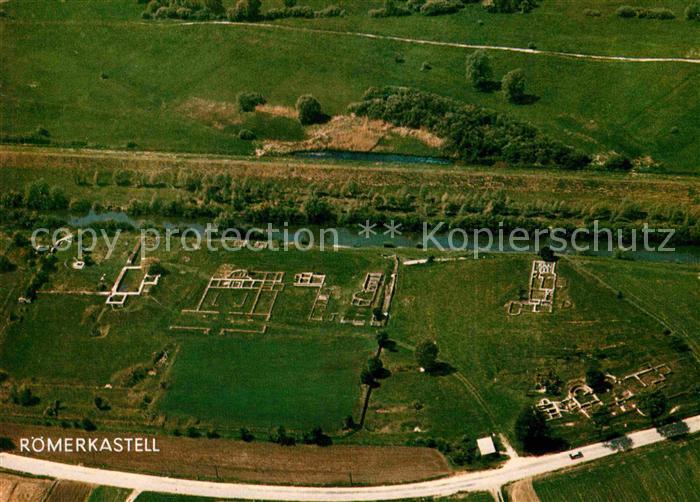 Eining Roemerkastell Abusina Fliegeraufnahme