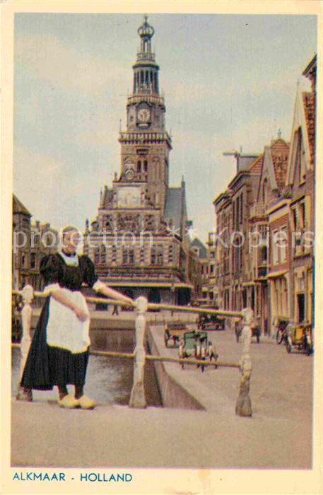 Alkmaar Kirche Hollaenderin in Tracht