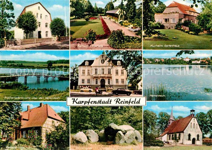 Reinfeld Holstein Kurheim Liegehalle Gartenhaus Promenadenbruecke Herrenteich Pa